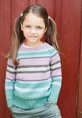 PULLOVER (BARN) Landlust Alpaka Merino 160 - Strikkeoppskrift (SE) fra Lana Grossa