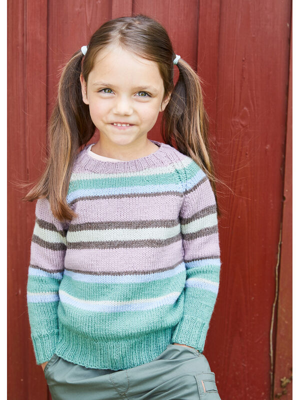 Lana Grossa PULLOVER (BARN) Landlust Alpaka Merino 160 - Strikkeoppskrift (SE)