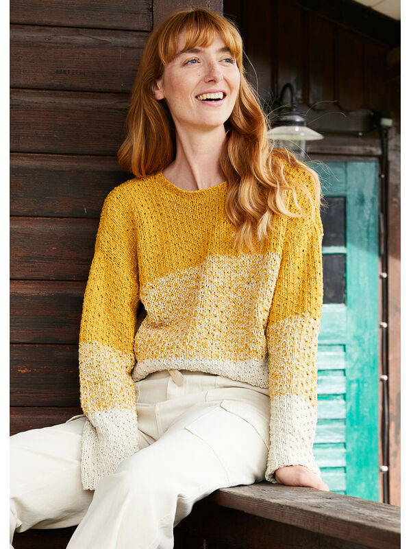 Lana Grossa PULLOVER Landlust Sommerseide - Strikkeoppskrift (SE)