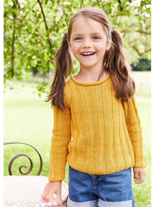 Lana Grossa PULLOVER (BARN) Landlust Sommerseide - Strikkeoppskrift (SE)