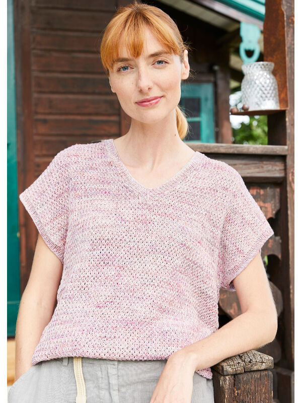 Lana Grossa T-SHIRT Landlust Sommerseide - Strikkeoppskrift (SE)