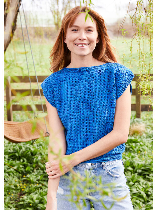 Lana Grossa HEKLET T-SHIRT Landlust Baumwolle - Hekleopskrift (SE)