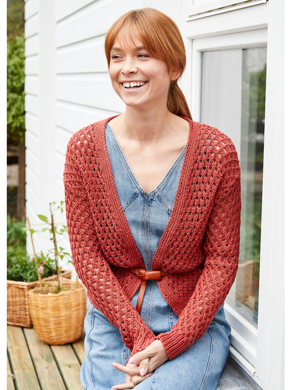 Lana Grossa CARDIGAN Landlust Baumwolle - Strikkeoppskrift (SE)