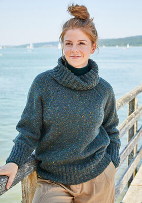 PULLOVER Landlust Soft Tweed 180 - Strikkeoppskrift (SE) fra Lana Grossa