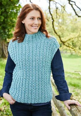 SLIPOVER Landlust Soft Tweed 90 - Strikkeoppskrift (SE) fra Lana Grossa