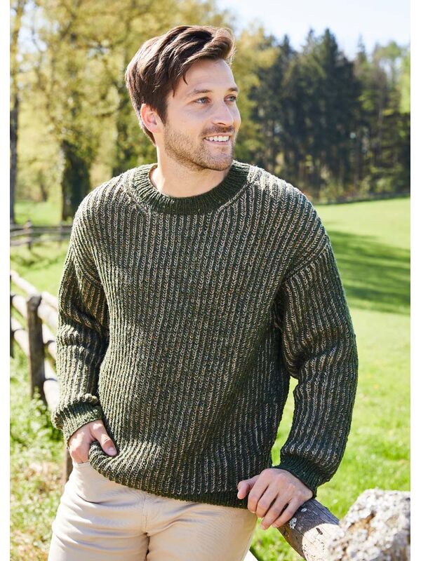 Lana Grossa GENSER Landlust-Soft-Tweed 180 - Strikkeoppskrift (NO)
