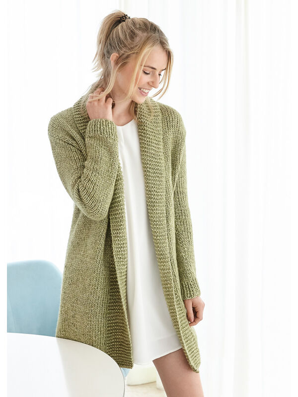 Lana Grossa CARDIGAN Landlust Winterwolle - Strikkeoppskrift (SE)