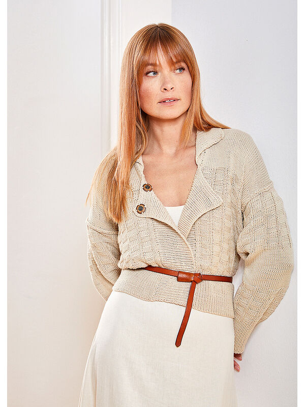 Lana Grossa CARDIGAN Landlust Baumwolle - Strikkeoppskrift (SE)