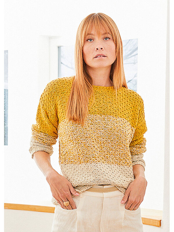Lana Grossa PULLOVER Landlust Sommerseide - Strikkeoppskrift (SE)