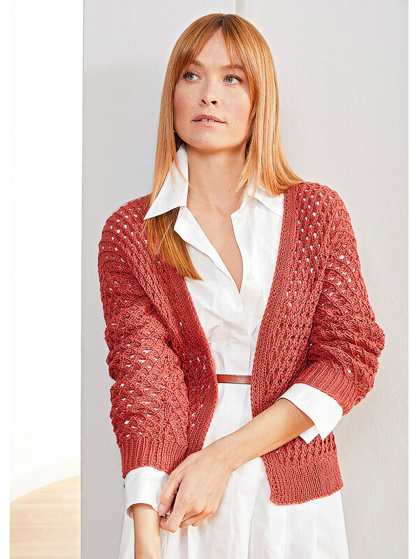 Lana Grossa CARDIGAN Landlust Baumwolle - Strikkeoppskrift (SE)