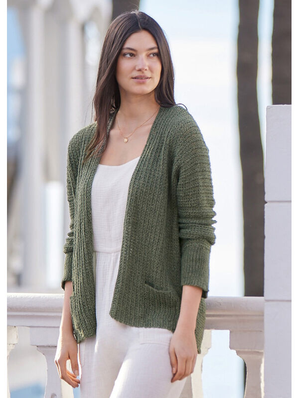 Lana Grossa CARDIGAN Landlust Sommerseide - Strikkeoppskrift (DK)