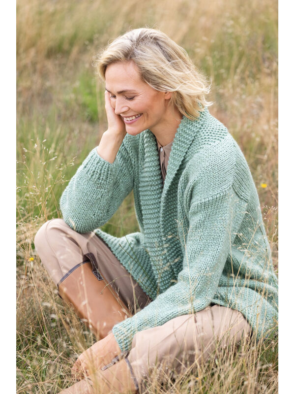 Lana Grossa CARDIGAN Landlust Winterwolle - Strikkeoppskrift (SE)