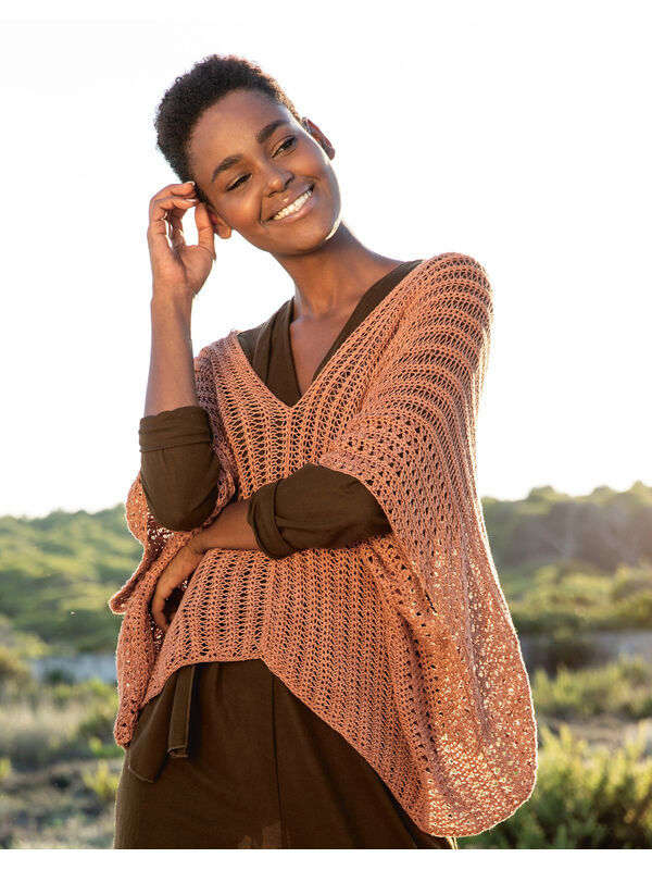 Lana Grossa PONCHO Solo Lino - Hekleoppskrift  (NO)
