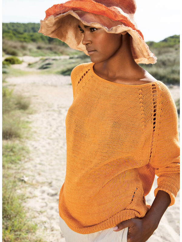 Lana Grossa RAGLANPULLOVER Solo Lino - Strikkeinstruksjoner (NO)