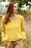 Lana Grossa V-HALS PULLOVER Organico - Strikkeoppskrift (DK)