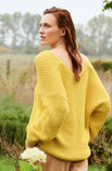 Lana Grossa V-HALS PULLOVER Organico - Strikkeoppskrift (DK)