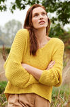 Lana Grossa V-HALS PULLOVER Organico - Strikkeoppskrift (DK)