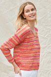 Lana Grossa V-HALS PULLOVER A Mano - Strikkeoppskrift (DK)
