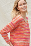 Lana Grossa V-HALS PULLOVER A Mano - Strikkeoppskrift (DK)
