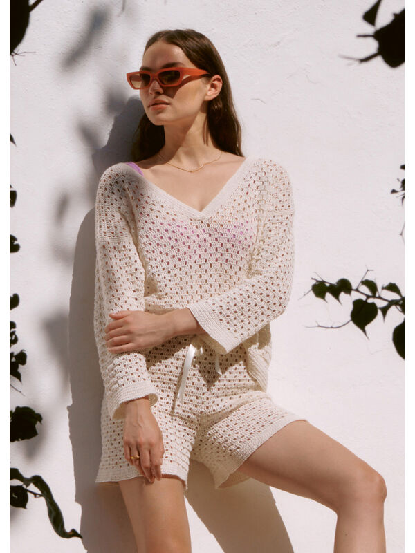 Lana Grossa HEKLET PULLOVER Nastrino - Hekleoppskrift (DK)
