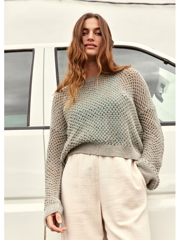 Lana Grossa PULLOVER Linissimo - Strikkeoppskrift (NO)