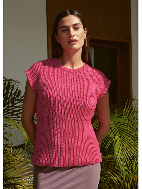 Lana Grossa T-SHIRT Cotton Wool - Strikkeoppskrift (SE)