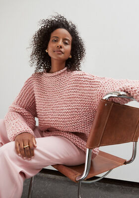 PULLOVER Lala Berlin Lovely Cotton & Brillino - Strikkeoppskrift (DK) fra Lana Grossa