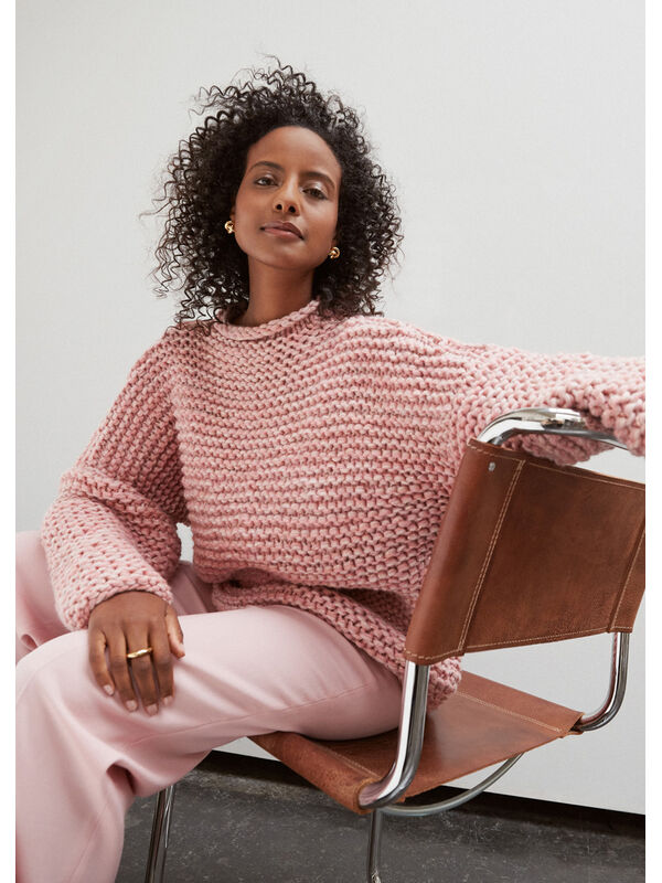 Lana Grossa PULLOVER Lala Berlin Lovely Cotton & Brillino - Strikkeoppskrift (DK)