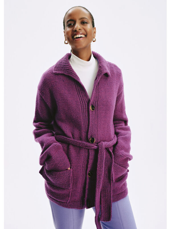 Lana Grossa JAKKE Alta Moda Cashmere 16 - Strikkeoppskrift (SE)
