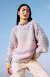 Lana Grossa PULLOVER Brushy & Brushy Print (lala Berlin) - Strikkeoppskrift (SE)