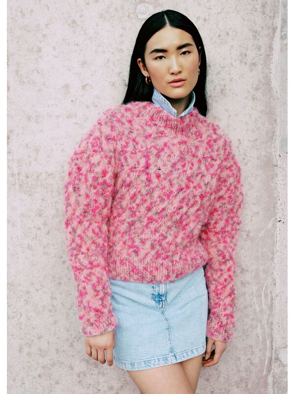 Lana Grossa PULLOVER Brushy Print (lala Berlin) - Strikkeoppskrift (SE)