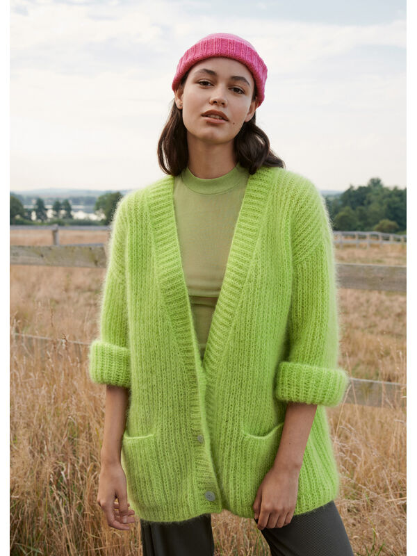 Lana Grossa CARDIGAN Silkhair - Strikkeoppskrift (SE)