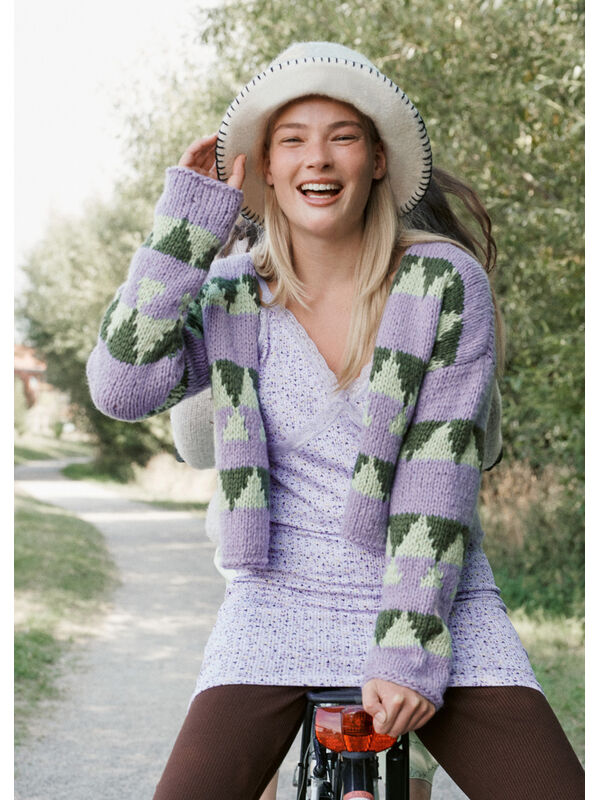 Lana Grossa CARDIGAN Lovely Cotton (lala Berlin) - Strikkeoppskrift (SE)
