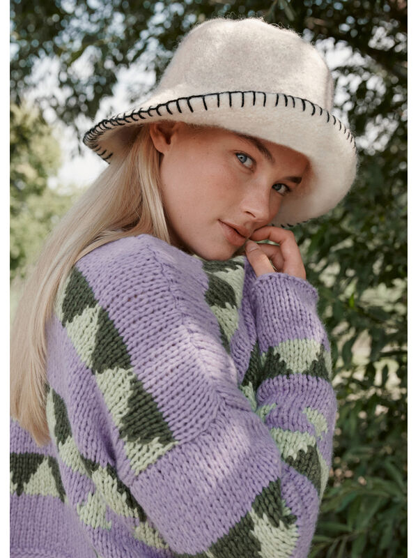 Lana Grossa LUE Feltro & Cool Wool Big - Strikkeoppskrift (SE)
