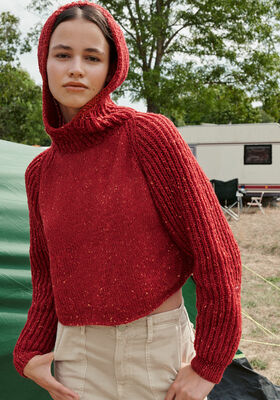 PULLOVER Landlust Soft Tweed 180 - Strikkeoppskrift (SE) fra Lana Grossa