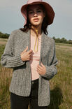 Lana Grossa CARDIGAN Landlust Soft Tweed 180 - Strikkeoppskrift (SE)