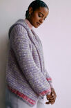 Lana Grossa HETTECARDIGAN Lala Berlin Smoothy & Lala Berlin Buffy - Strikkeoppskrift (SE)