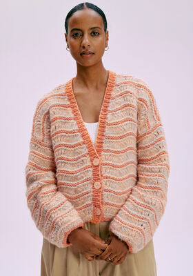 CARDIGAN Lala Berlin Smoothy & Lala Berlin Lovely Cotton - Strikkeoppskrift (SE) fra Lana Grossa