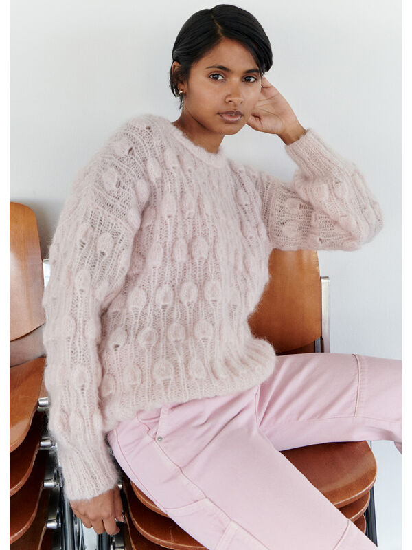 Lana Grossa PULLOVER Mohair Moda - Strikkeoppskrift (DK)