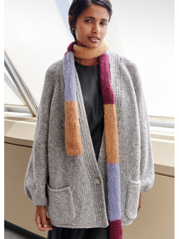 Lana Grossa CARDIGAN Spuma - Strikkeoppskrift (SE)