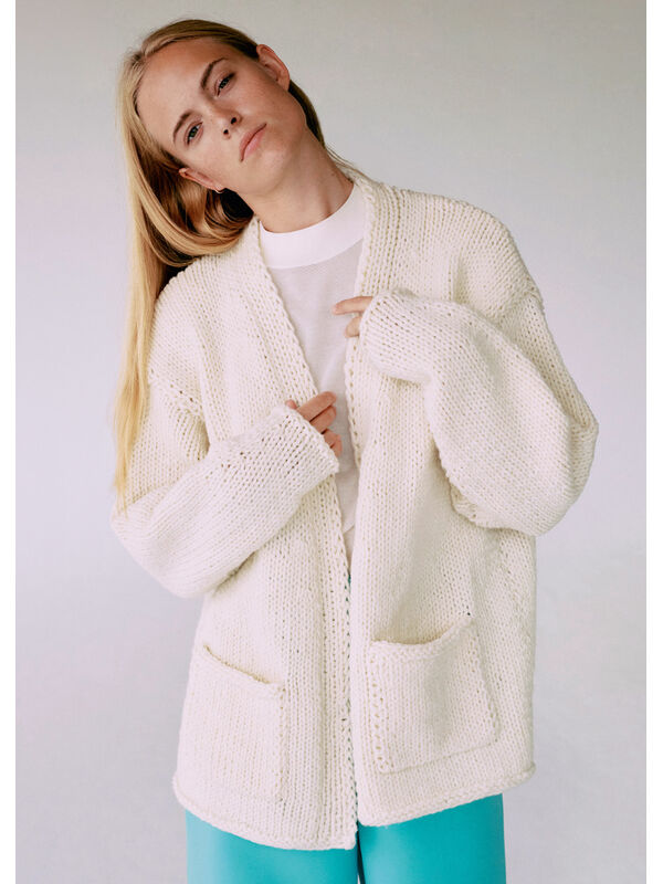 Lana Grossa CARDIGAN Merino Cardato - Strikkeoppskrift (SE)