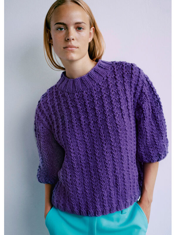 Lana Grossa PULLOVER Merino Cardato - Strikkeoppskrift (SE)