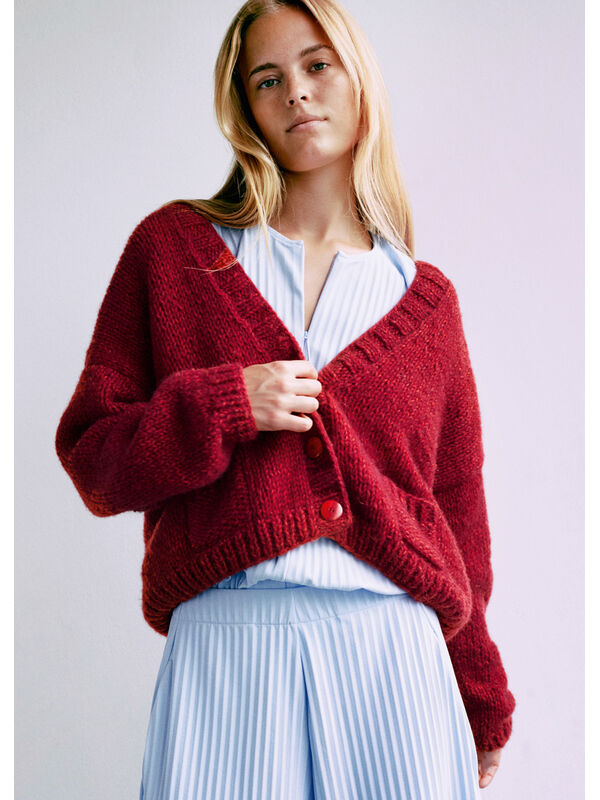 Lana Grossa CARDIGAN Ecopuno Chunky - Strikkeoppskrift (SE)