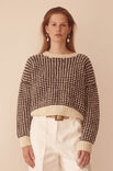 Lana Grossa KORT PULLOVER Brigitte No. 2 - Strikkeoppskrift (DK)