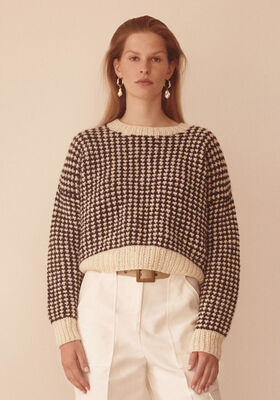 KORT PULLOVER Brigitte No. 2 - Strikkeoppskrift (DK) fra Lana Grossa