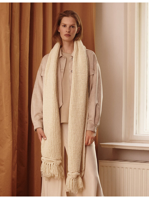 Lana Grossa SKJERF Alta Moda Alpaca - Strikkeoppskrift (DK)