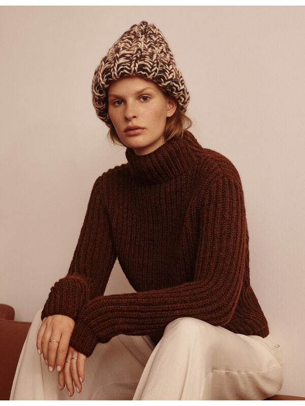 Lana Grossa PULLOVER Alta Moda Alpaca - Strikkeoppskrift (DK)
