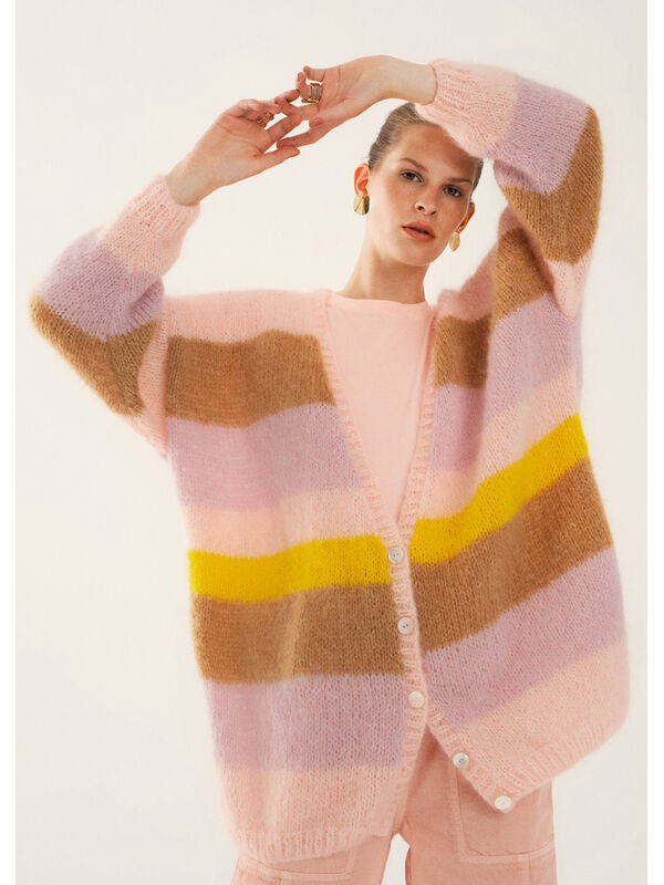 Lana Grossa CARDIGAN Brigitte No. 3 - Strikkeoppskrift (DK)