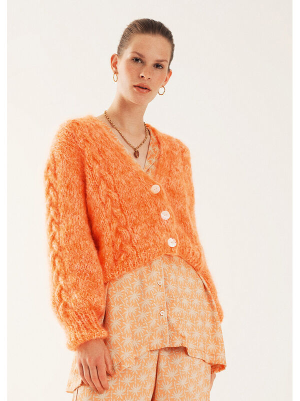 Lana Grossa CARDIGAN Brigitte No. 3 - Strikkeoppskrift (DK)