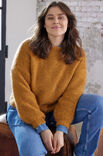 Lana Grossa SWEATER CLAUDE Size Plus - Ecopuno & Silkhair  - Strikkeoppskrift (DK)